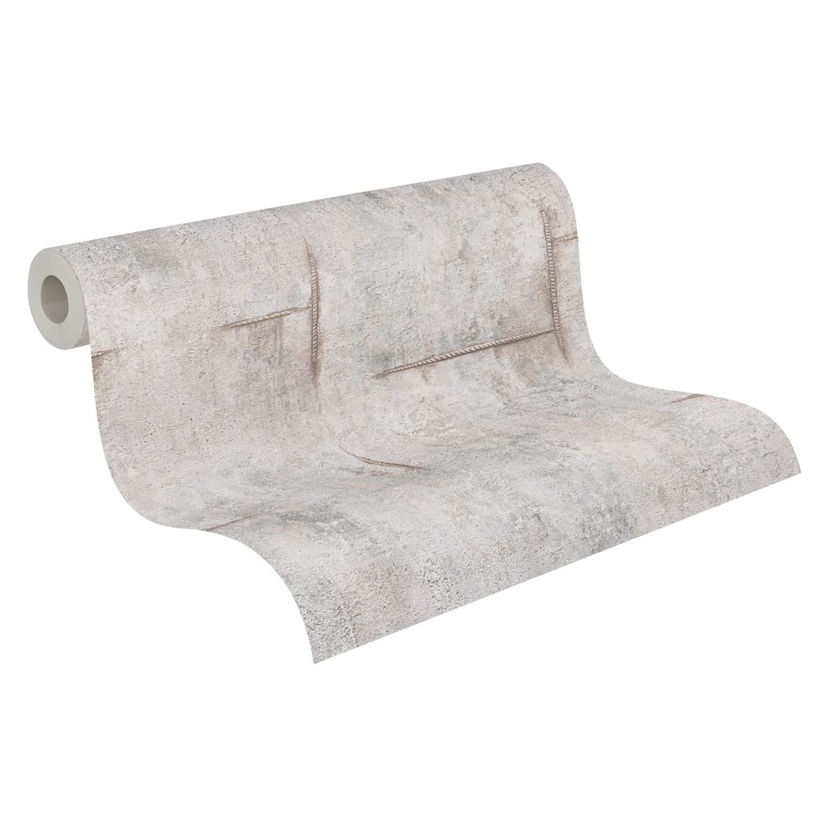 Papier peint Béton Graphite Groove gris perle - Cosmoliving d'A.S. Création ROLL | Réf. AS-790852