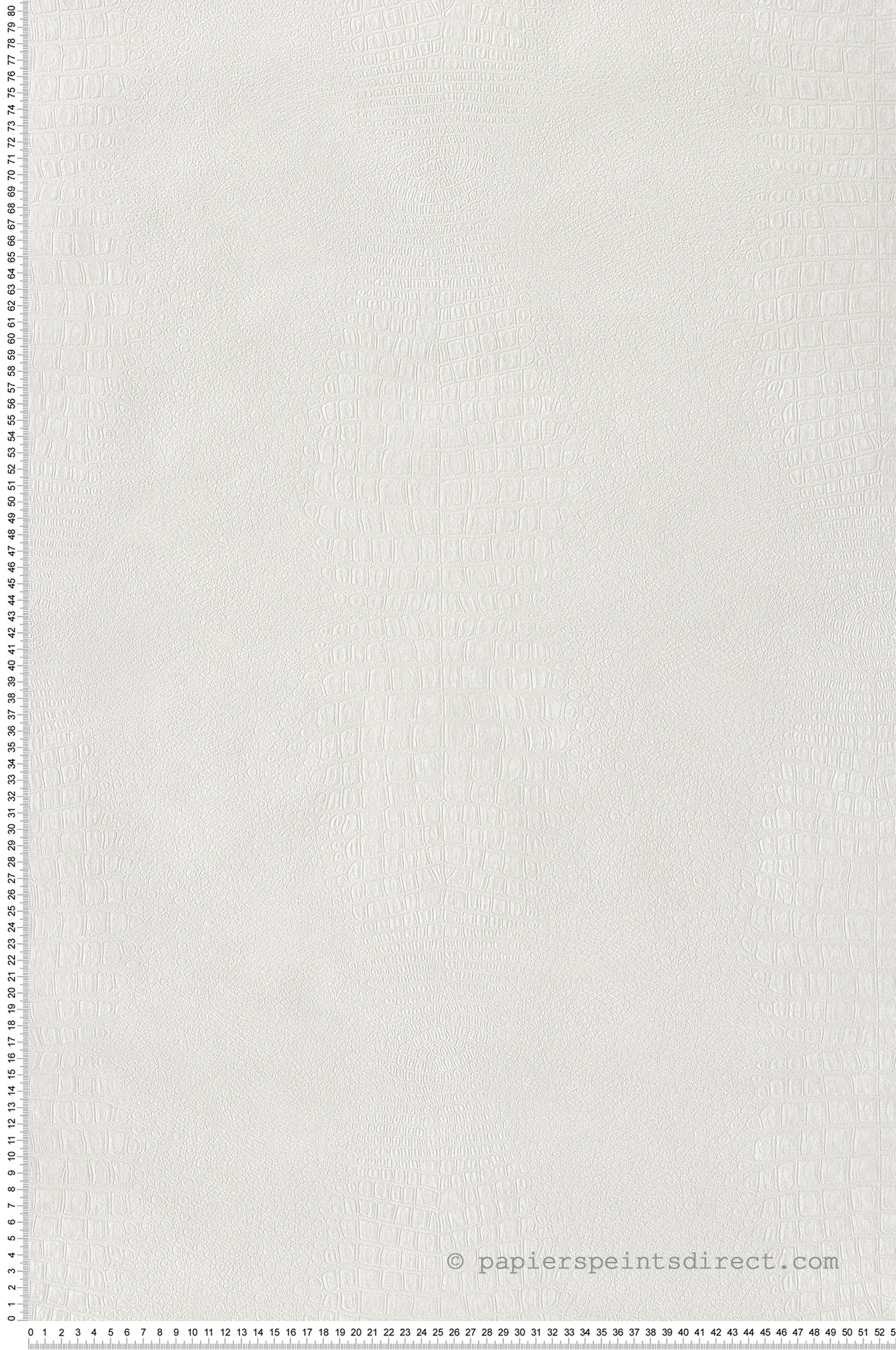 Papier peint Crocodile Imprimé Réaliste blanc nacré - Sauvage 2 de Lutèce | Réf. LTC-G67508