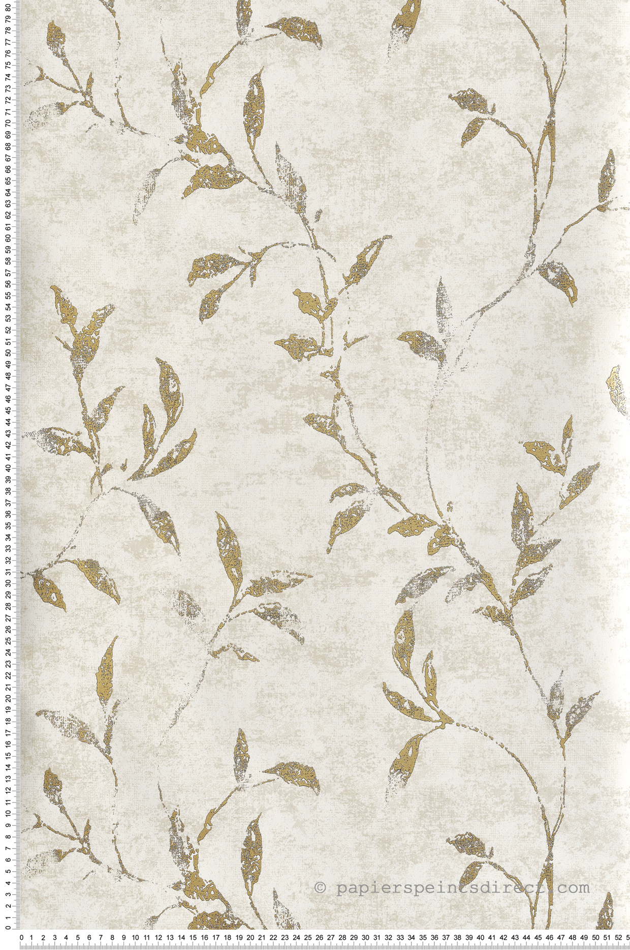 Papier peint Feuille de Vigne beige doré - Attitude de Lutèce | Réf. LTC-11502