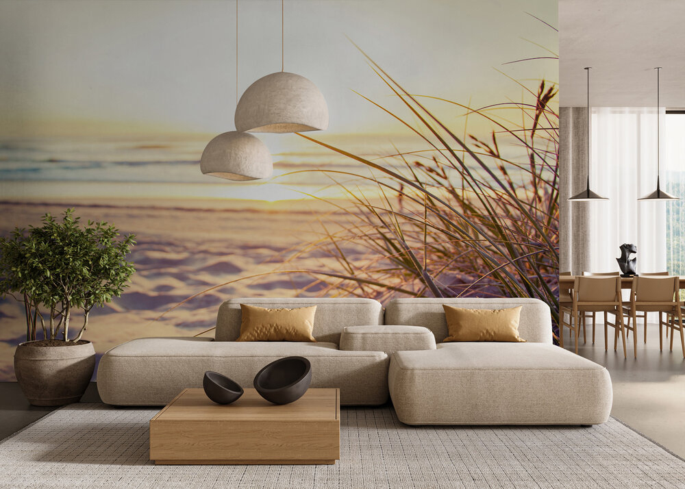 Papier peint panoramique Coucher de Soleil Plage - Wall Love d'A.S. Création | Réf. DD129608