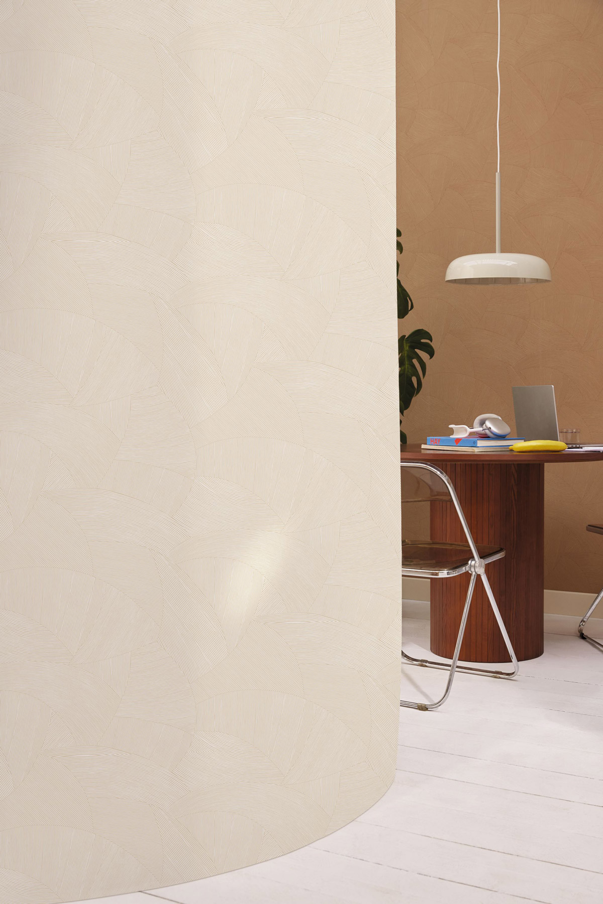 Papier peint Forme Strie Terra sable - Origine de Casélio | Réf. OGN106061023