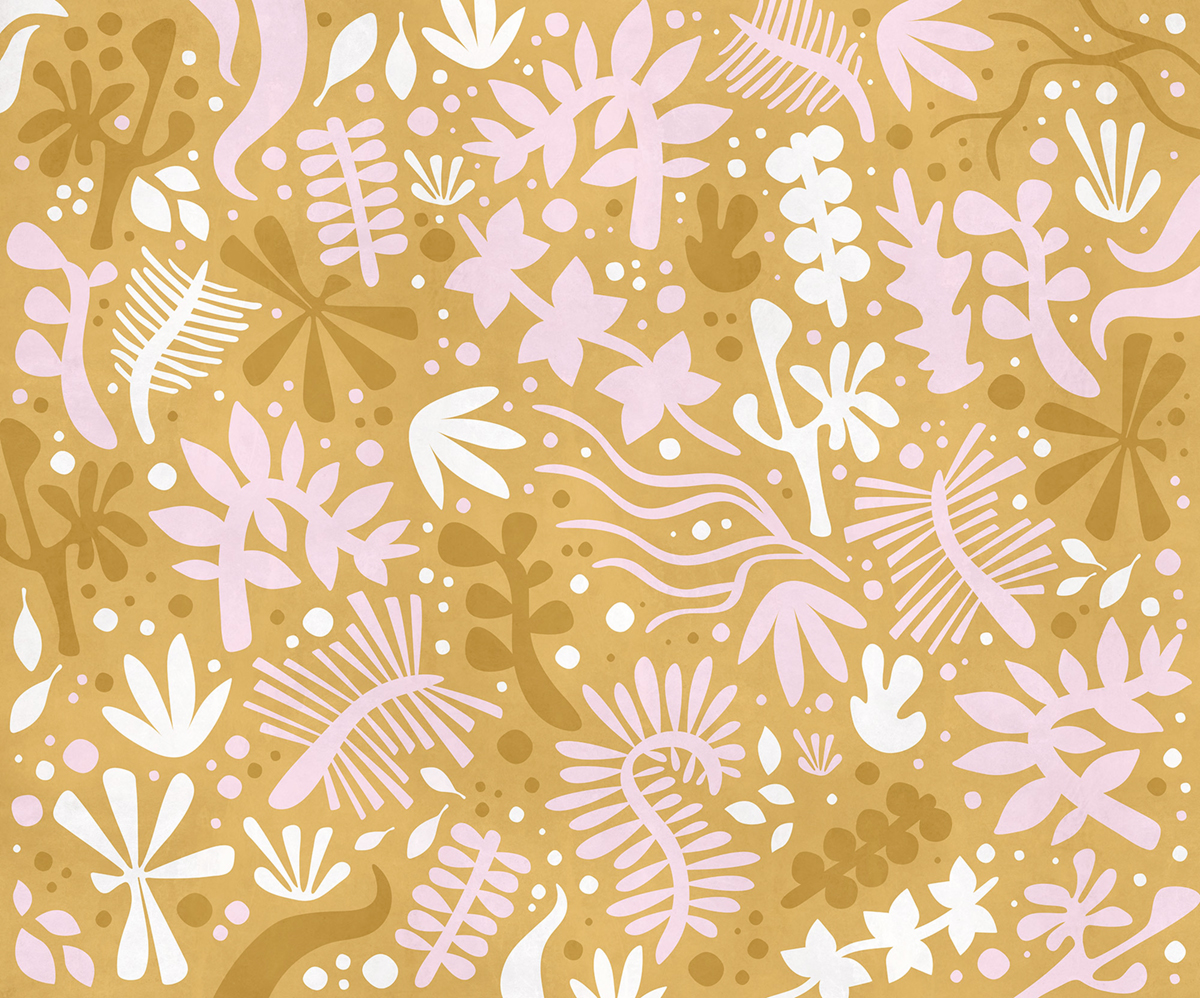 Papier peint panoramique Feuillage Mid Summer - Papier peint Komar Flair