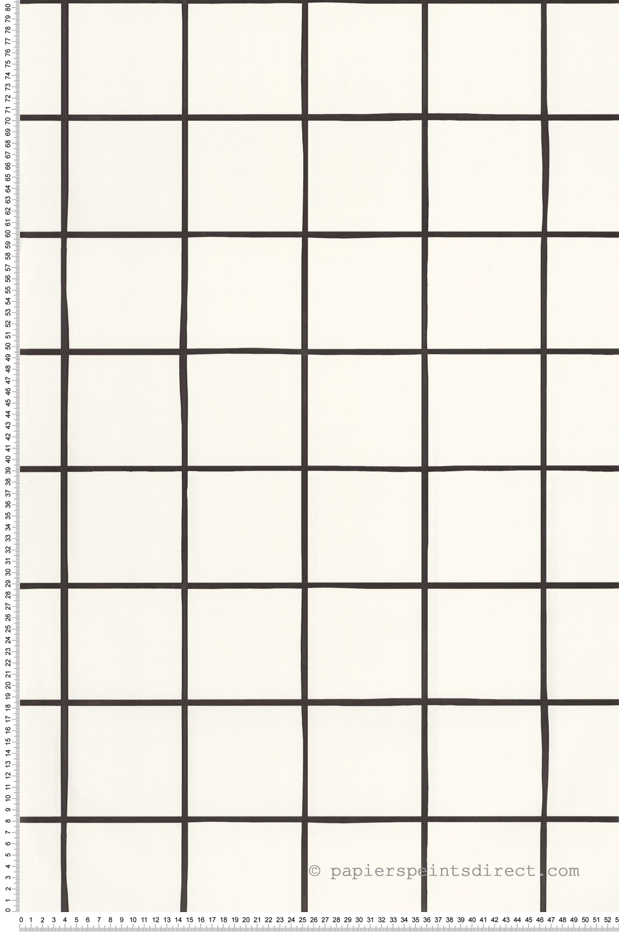 Papier peint Quadrillage Keep Calm noir et blanc - Young & Free de Casélio | Réf. YNF103270000