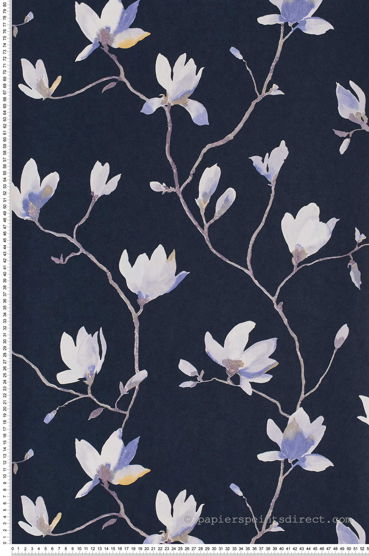 Papier peint Magnolia bleu - Florescence de Casadeco | Réf. FLRE82366511