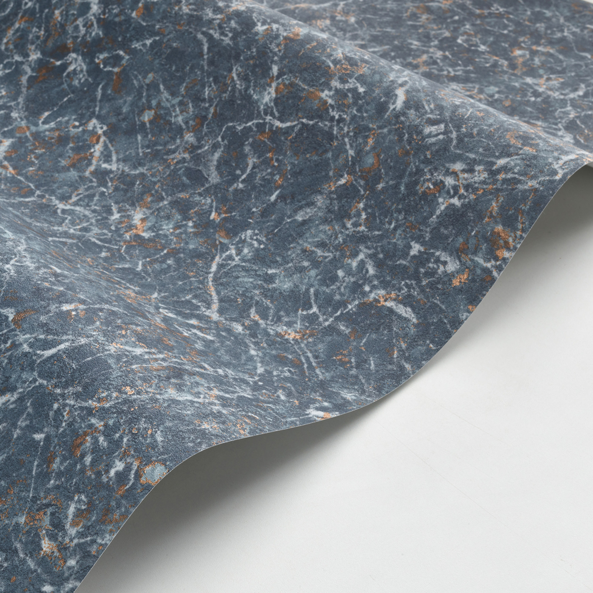 Papier peint Marbre bleu foncé cuivré - Minerals de Casadéco | Réf. MNRL88086506