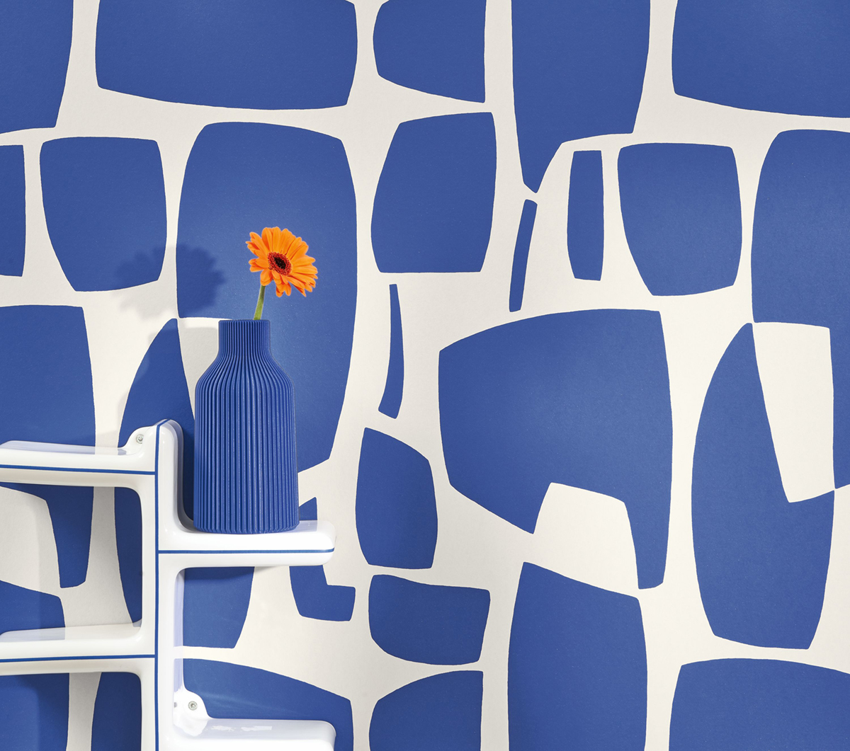 Papier peint Forme Géométrique Module bleu - Milano Sixties de Casadéco AMB4| Réf. MISI89386776