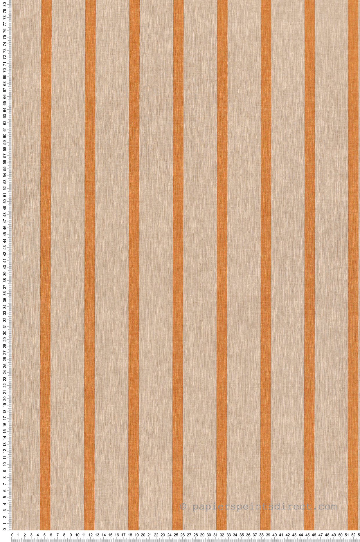 Papier peint Rayure Tissé Katy orange rose - Twist de Casélio | Réf. TST106493043