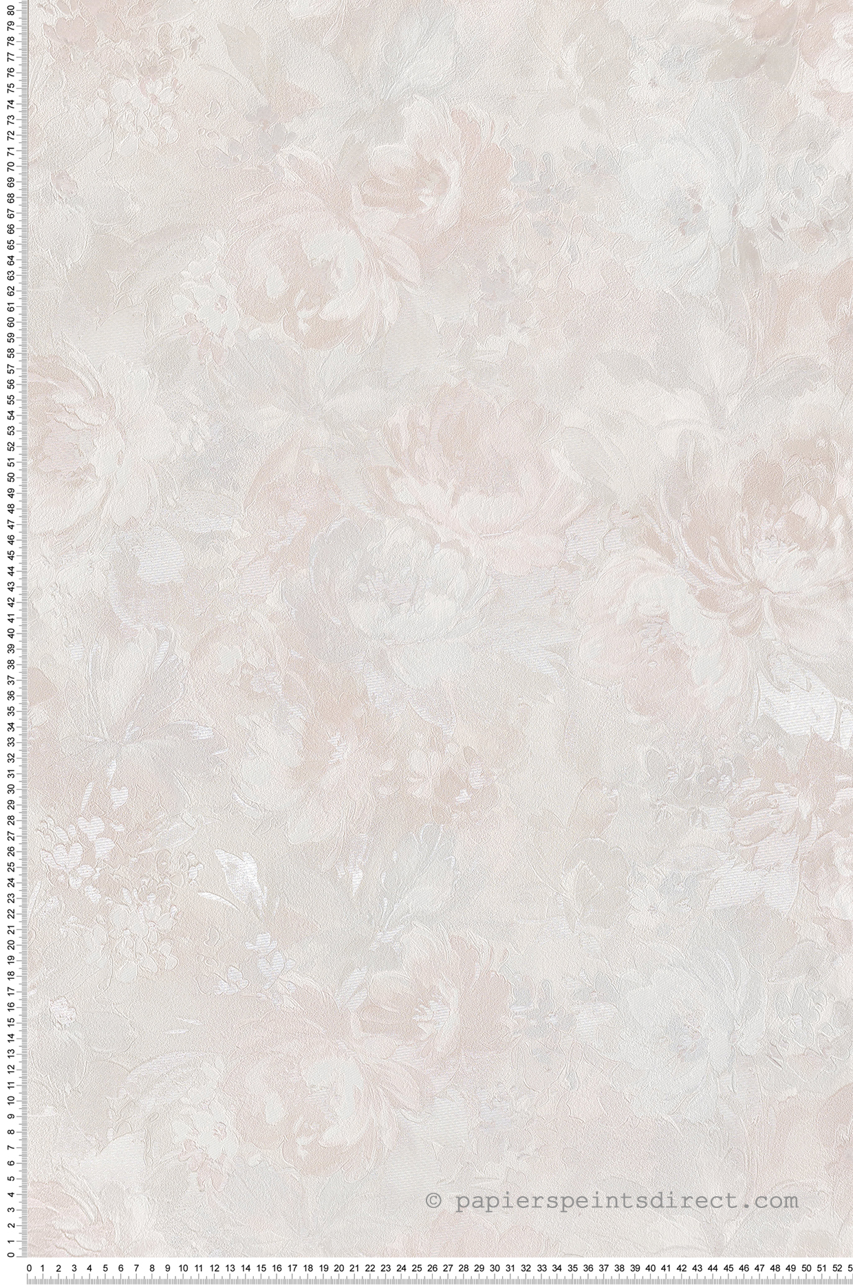 Papier peint Charme Fleur rose pale et irisé - Grand Classic de Montecolino | Réf. MC-Z66858