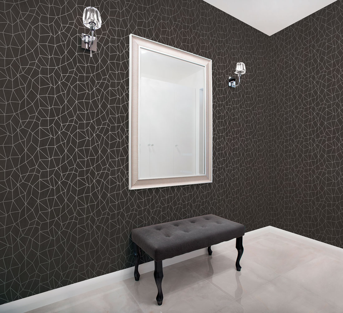 Papier peint graphique chic marron - Special FX de Lutèce | Réf. LTC-G67694