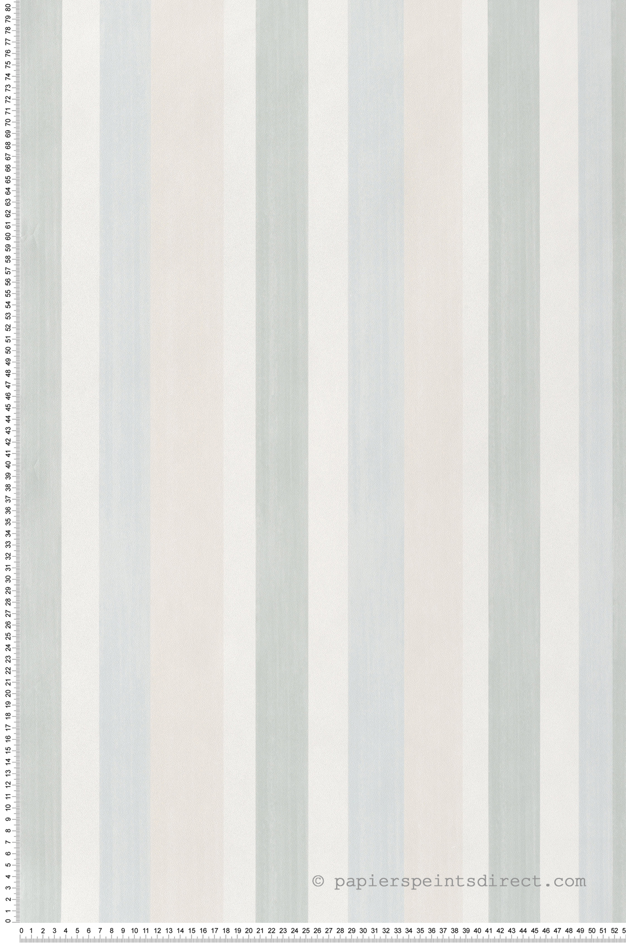 Papier peint Rayure Coup de Pinceau vert beige bleu - Cuisines & Bains de Lutèce | Réf. LTC-51231104