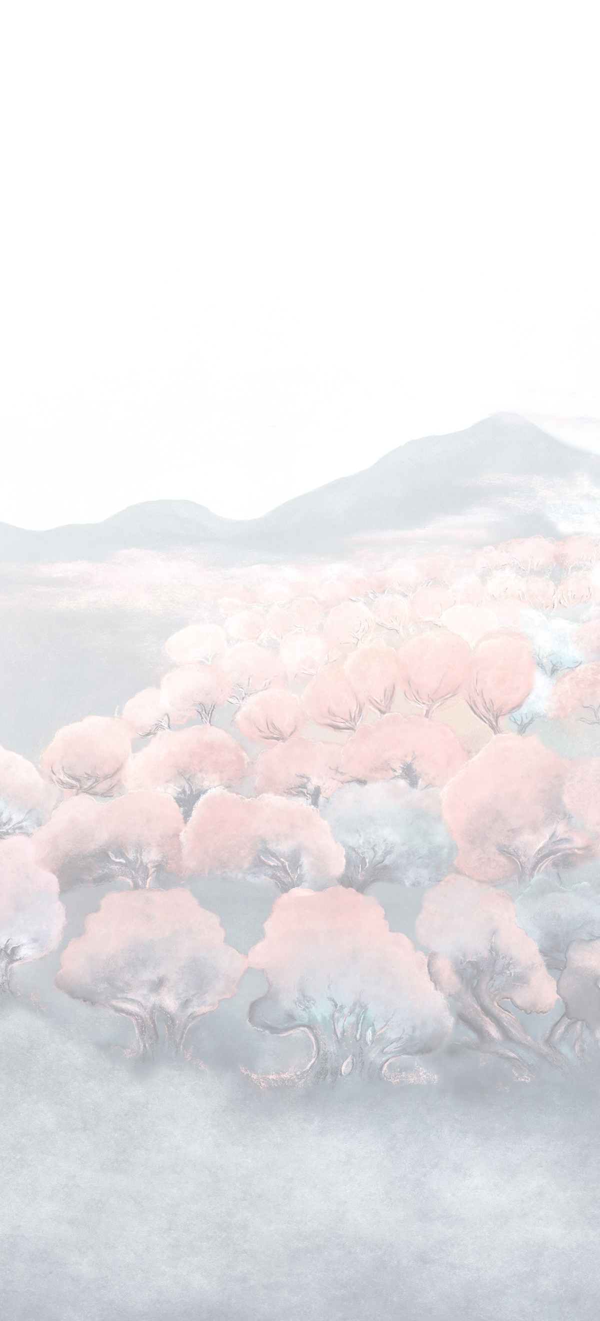 Papier peint panoramique Arbre Pastorale Pastel C - 7/8/9 - Isidore Leroy