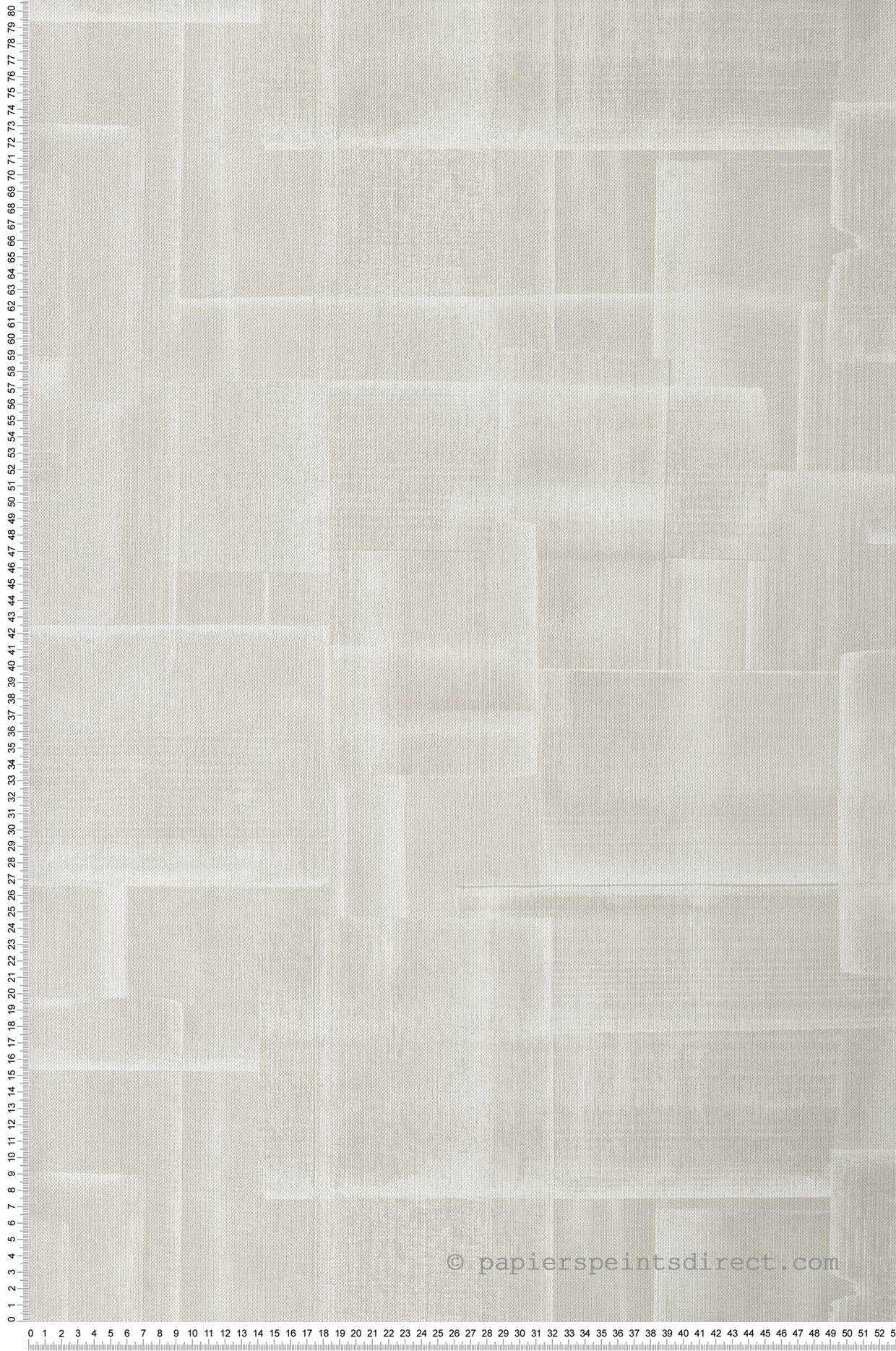 Papier peint Moderne Patch beige lin - Gingko de Casadéco | Réf. GINK86231111