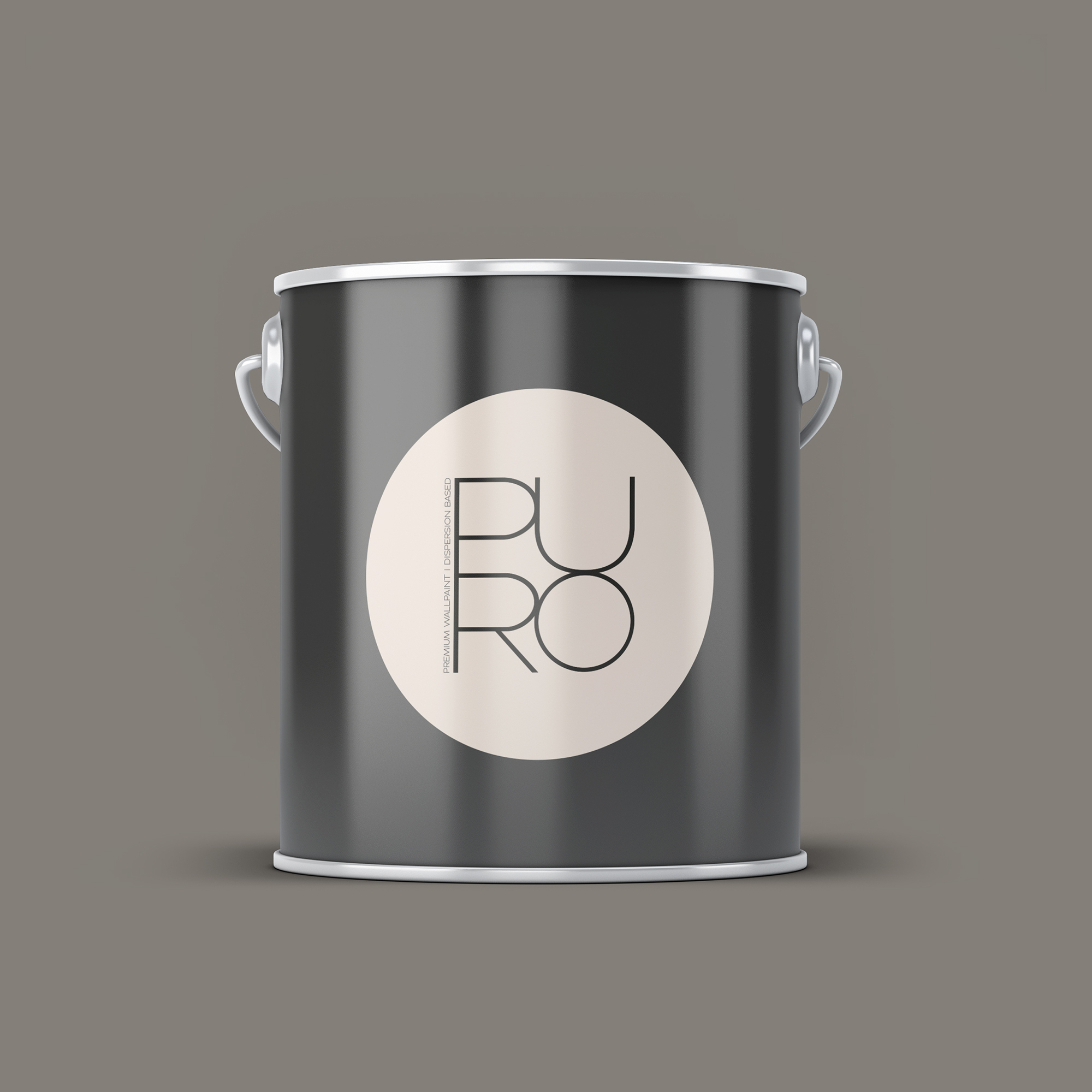Image d'un pot de 2,5 litres de peinture Puro gris creamy grey  - c1012
