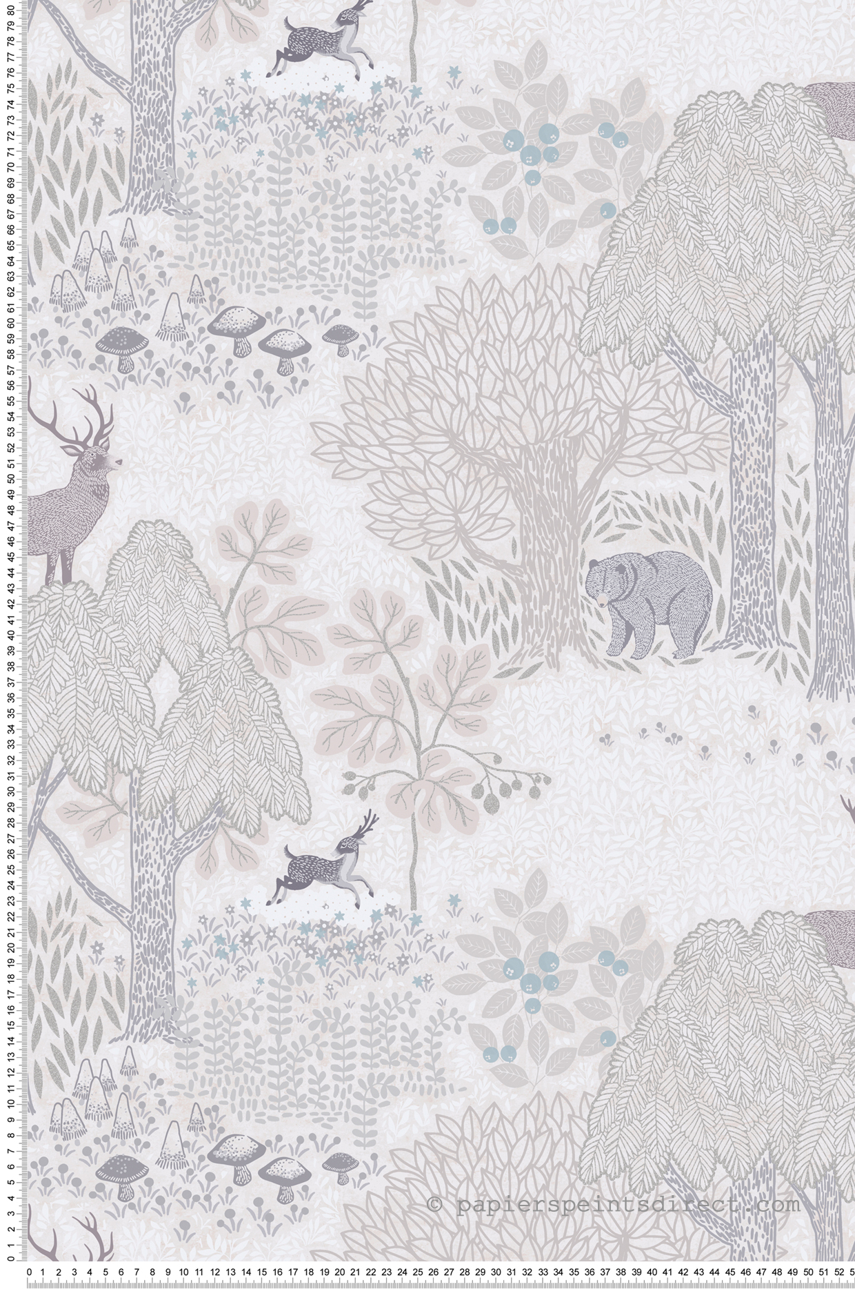 Papier peint Nature Sauvage grège - Lilly & Luis d'A.S. Création | Réf. AS-771332