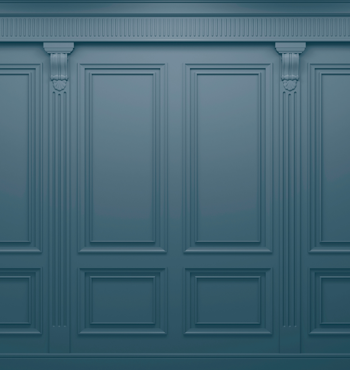 Papier peint panoramique Moulures Haussmanniennes bleu - Reality 4 de Lutèce | Réf. LTC-51221501