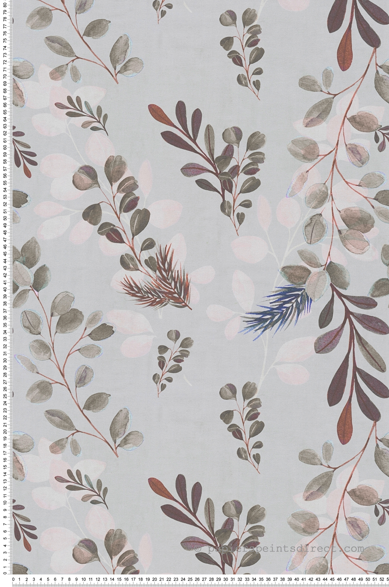 Papier peint Scandinave Feuille bleu clair - Anna D'Andrea d'A.S. Création | Réf. AS-782212