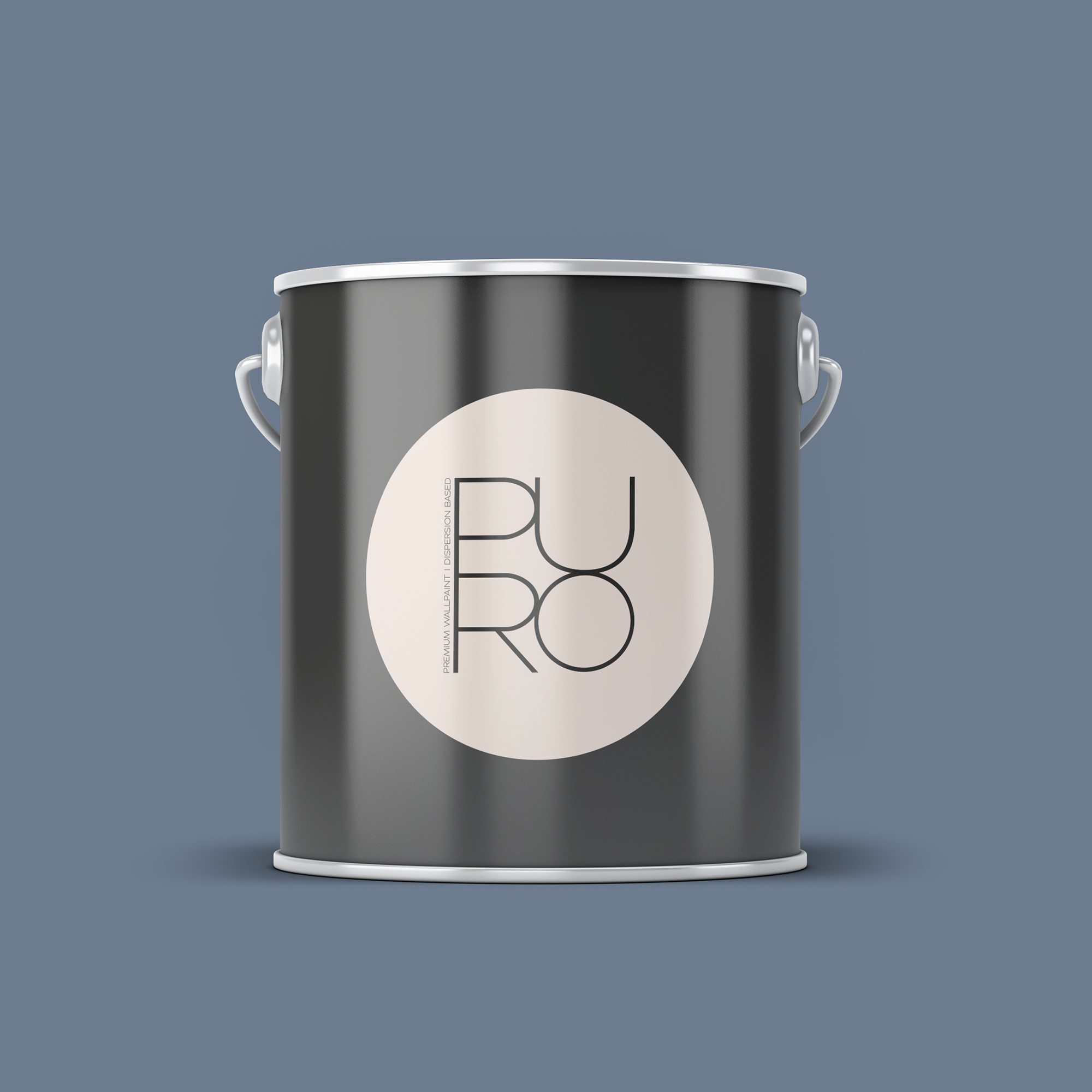 Image d'un pot de 2,5 litres de peinture Puro bleu ocean blue - c3007