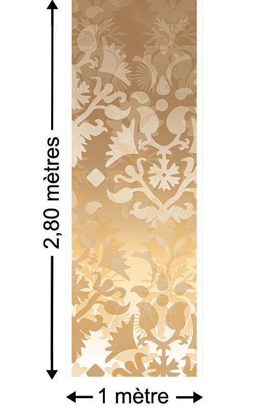 Ornamental Spirit, Jaune - Papier peint lé unique