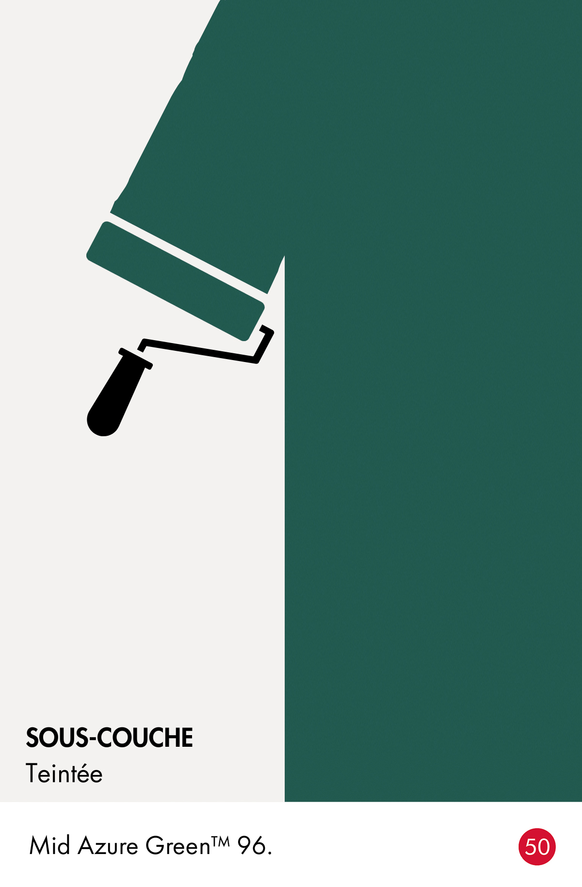 Sous-couche teintée Little Greene Mid Azure Green n°96