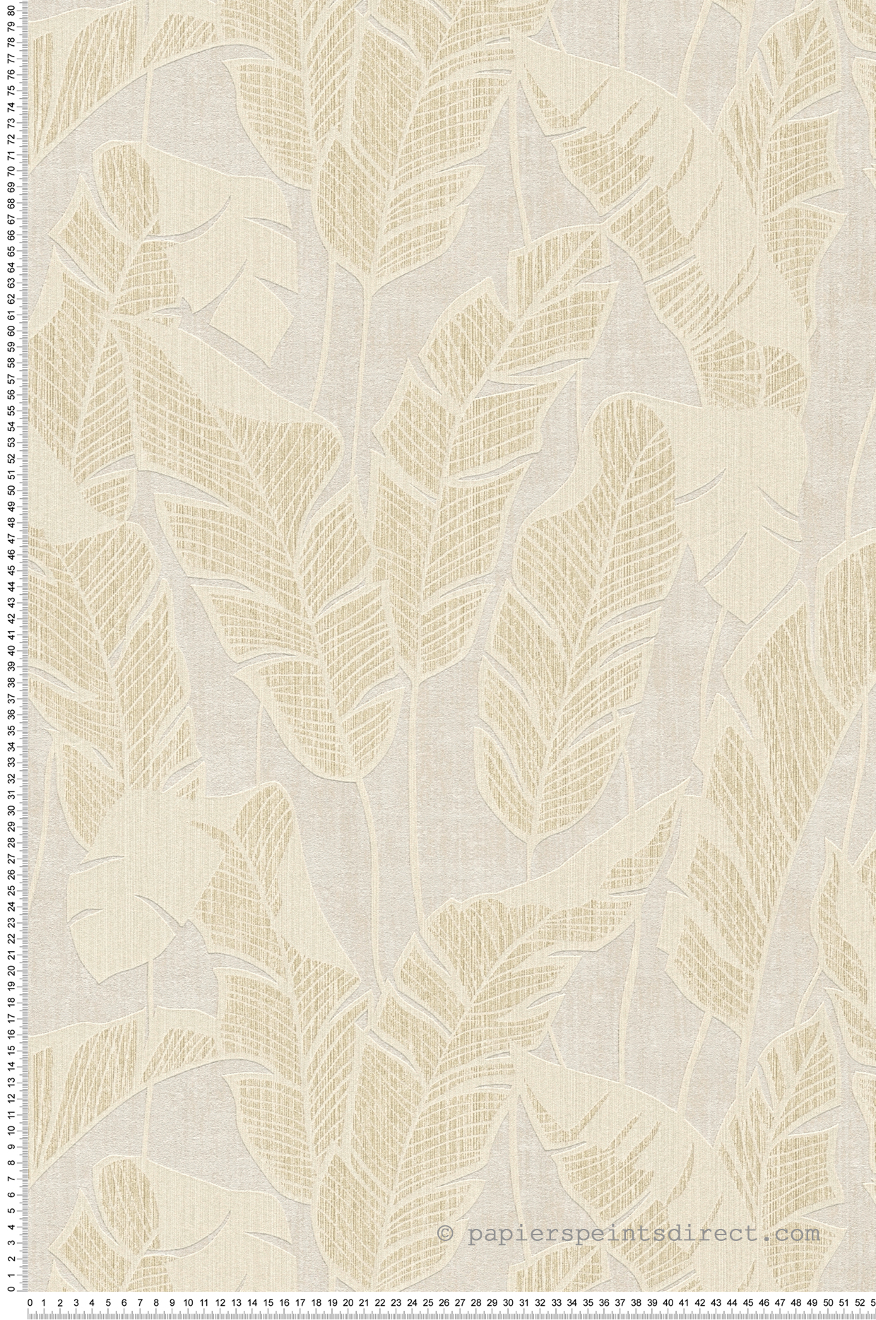 Papier peint Palme Tabasco écru beige - Jade 2 d'A.S. Création | Réf. AS-395025