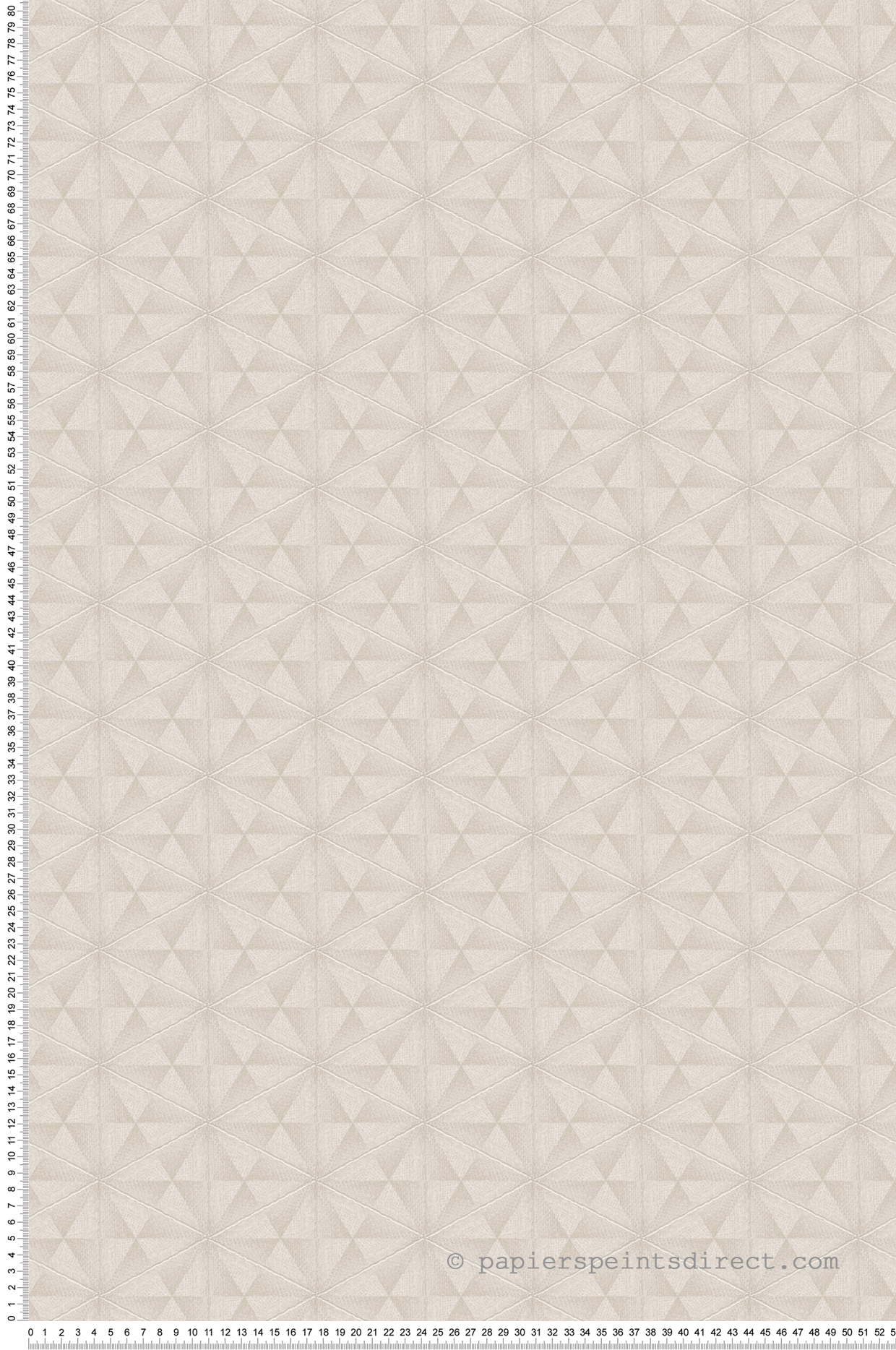 Papier peint Triangle Fibre d'Or beige - Abaca de Lutèce | Réf. LTC-51232907