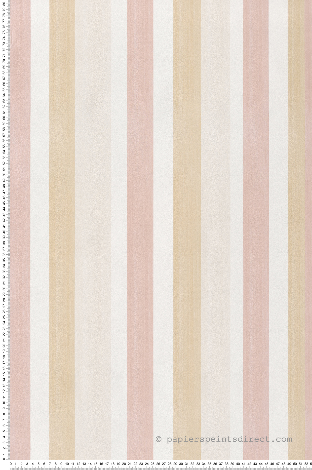 Papier peint Rayure Coup de Pinceau rose beige - Cuisines & Bains de Lutèce | Réf. LTC-51231103