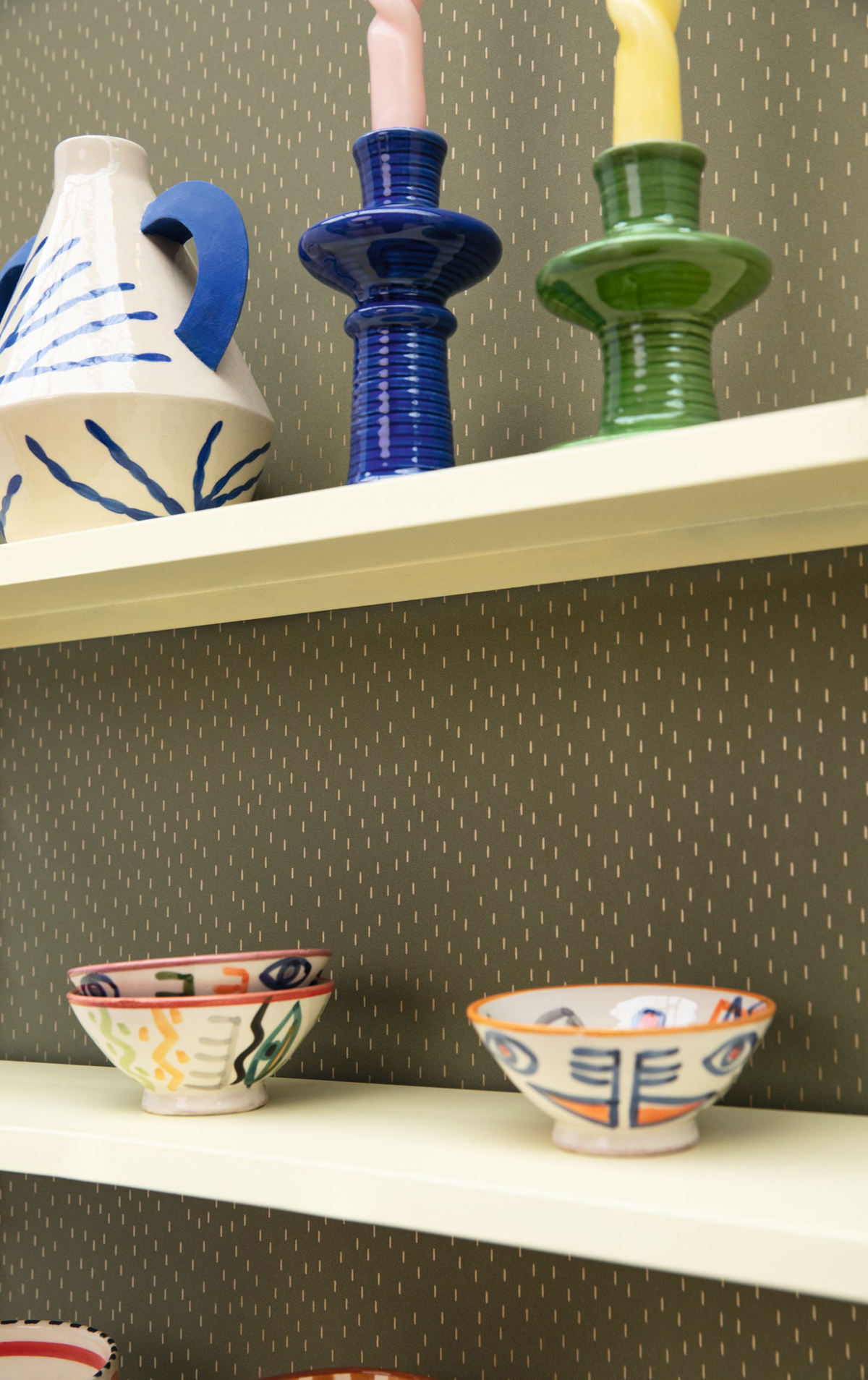 Papier peint Petits Traits Eden kaki mordoré - L'Epopée de Casélio AMB2 | Réf. EPO103737051