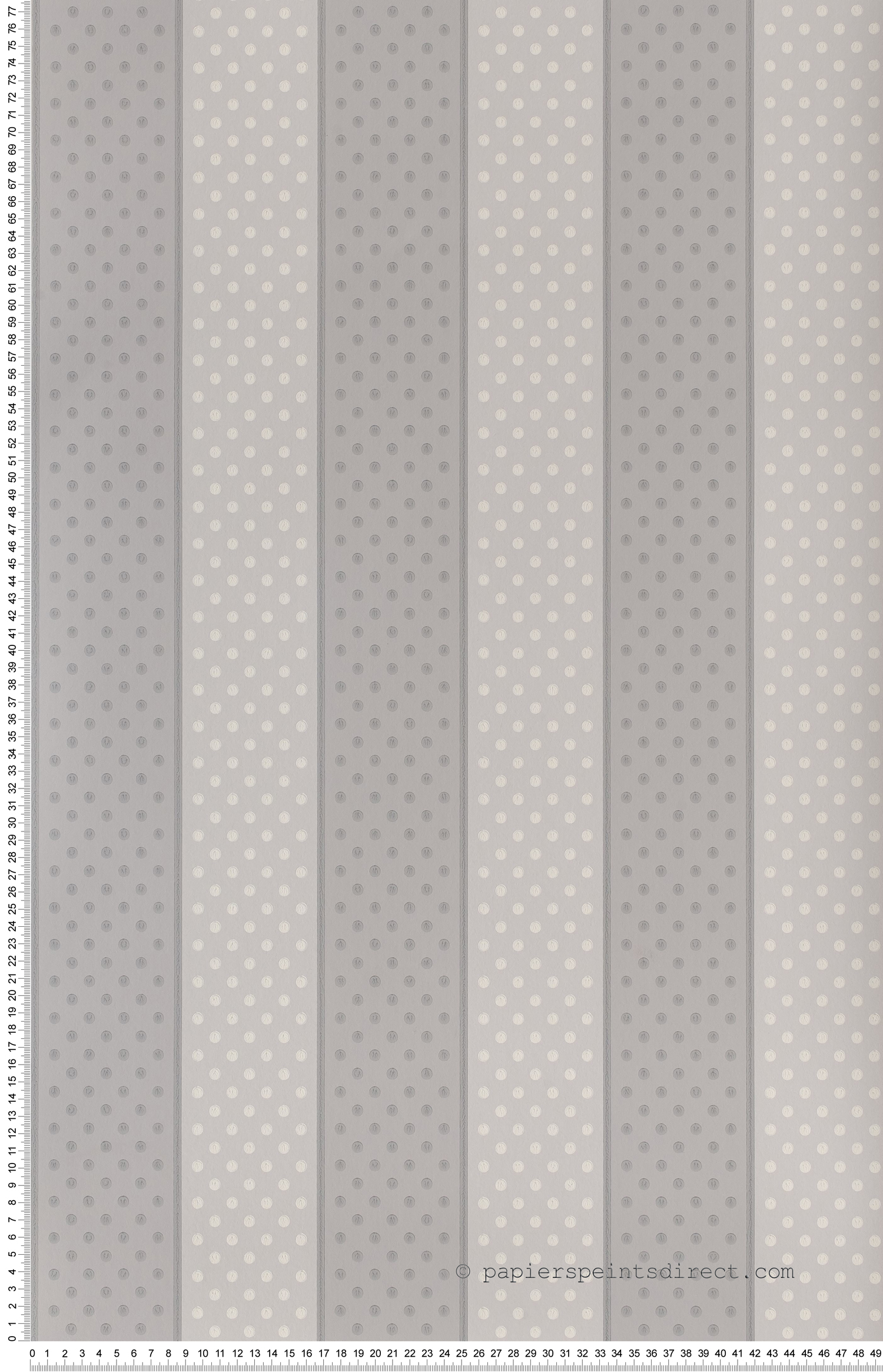 Rayures à pois gris - Painted Papers de Little Greene