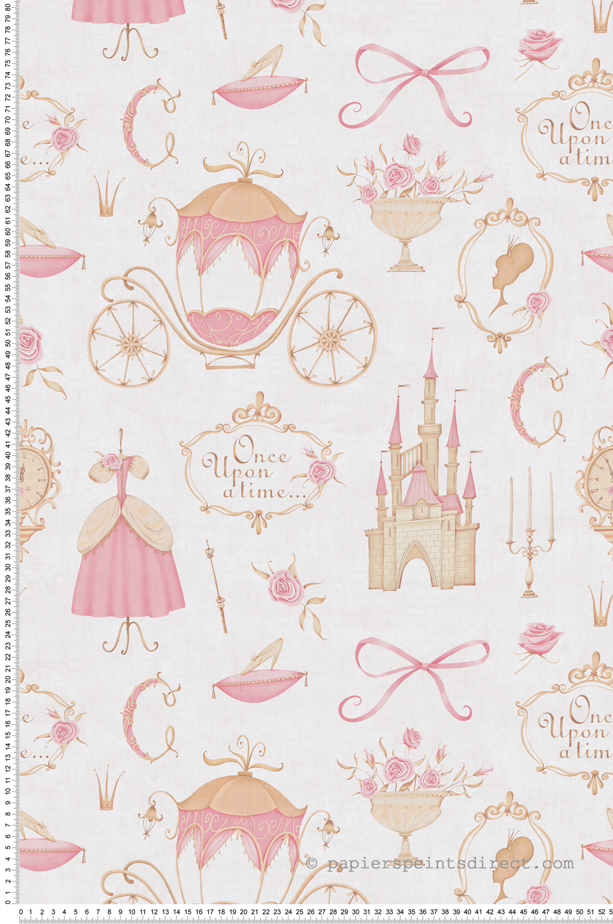 Papier peint Princesse Féérie rose - Lilly & Luis d'A.S. Création | Réf. AS-771301