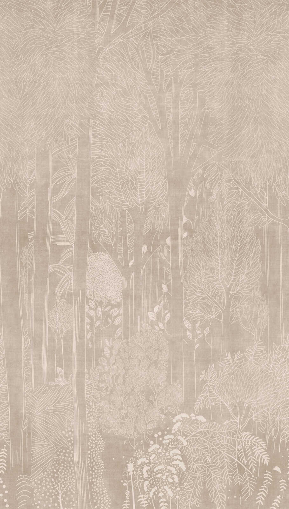 Papier peint panoramique Forêt Poétique beige - Vibes & Styles d'A.S. Création | Réf. AS-792161