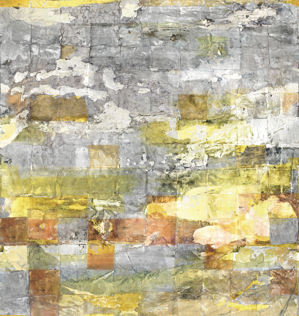 Papier peint Métallisé Panoramique Reflexion jaune - Beauty Full Image de Casadéco | Réf. BFIM80843218