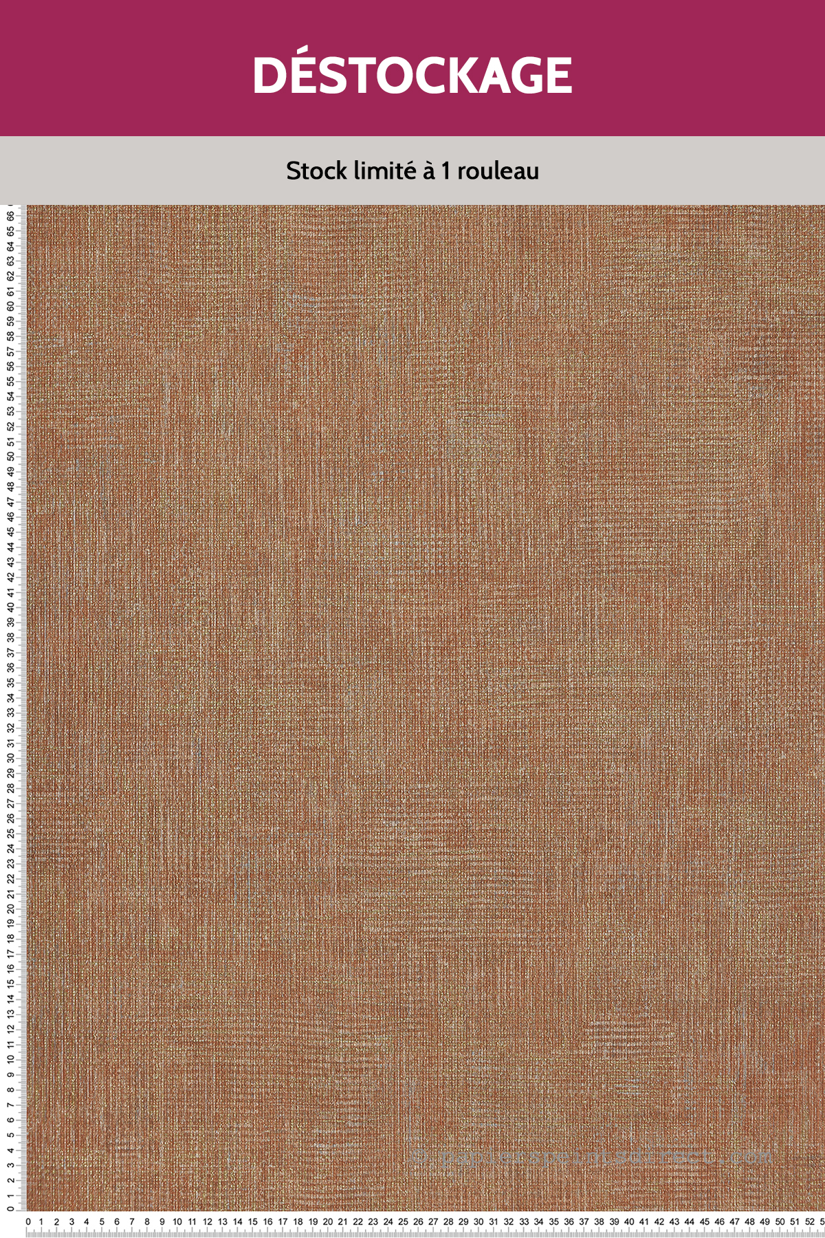 Papier peint Destockage - Effet Peau Cuivré et Doré - Byblos