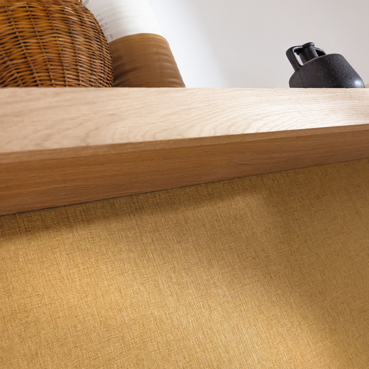 Papier peint Faux Uni Tissage noisette - Twist de Casélio AMB2 | Réf. TST103222200