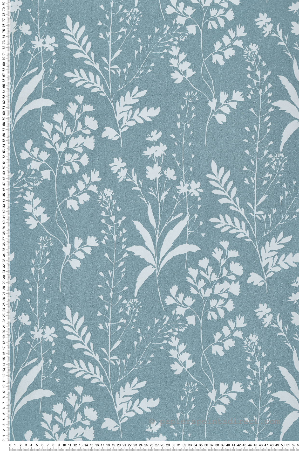 Papier Peint Feuillage Herbier bleu - Botanique d'Ugépa | Réf. UGP-M52804