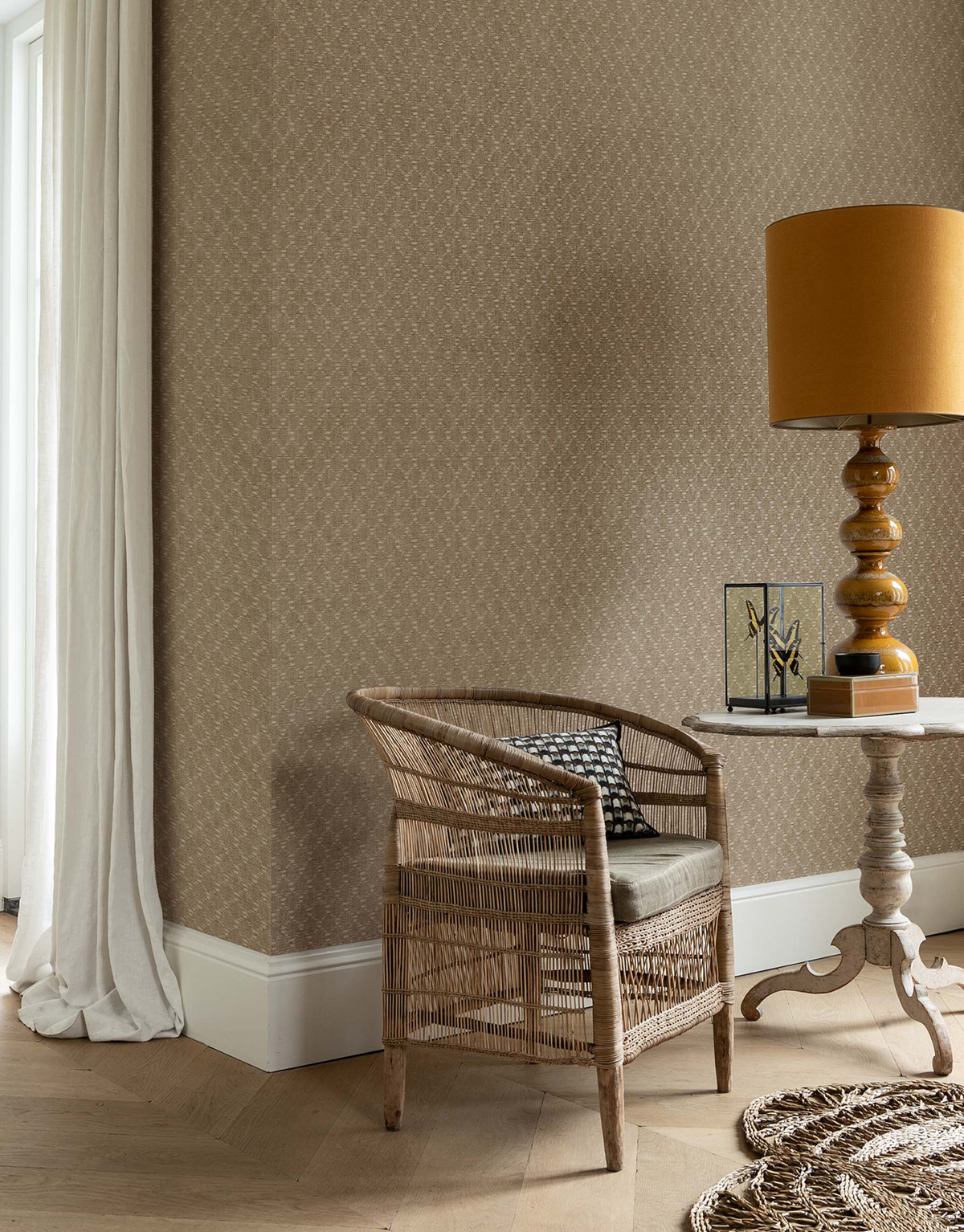 Papier peint Petits Losanges beige - Maori de Montecolino | Réf. MC-TA25031