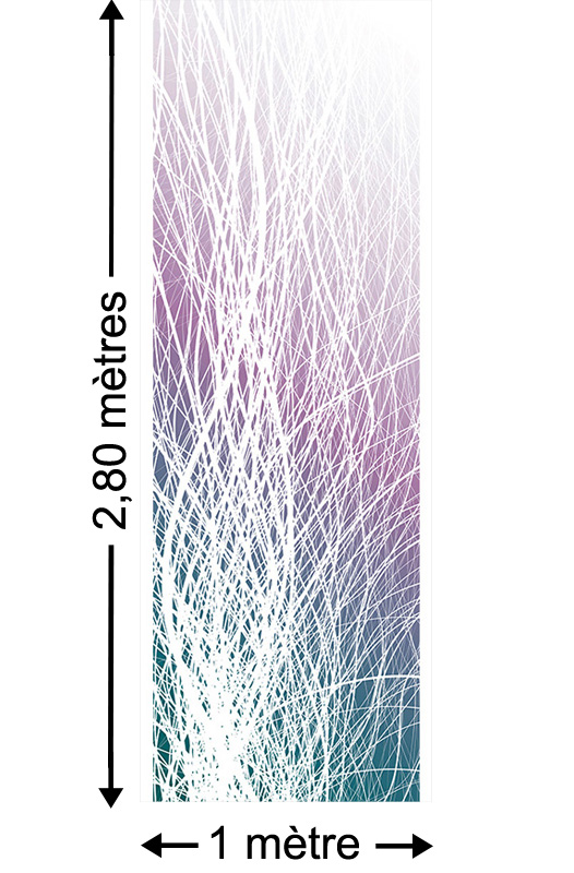 Underwater, Violet - Papier peint lé unique