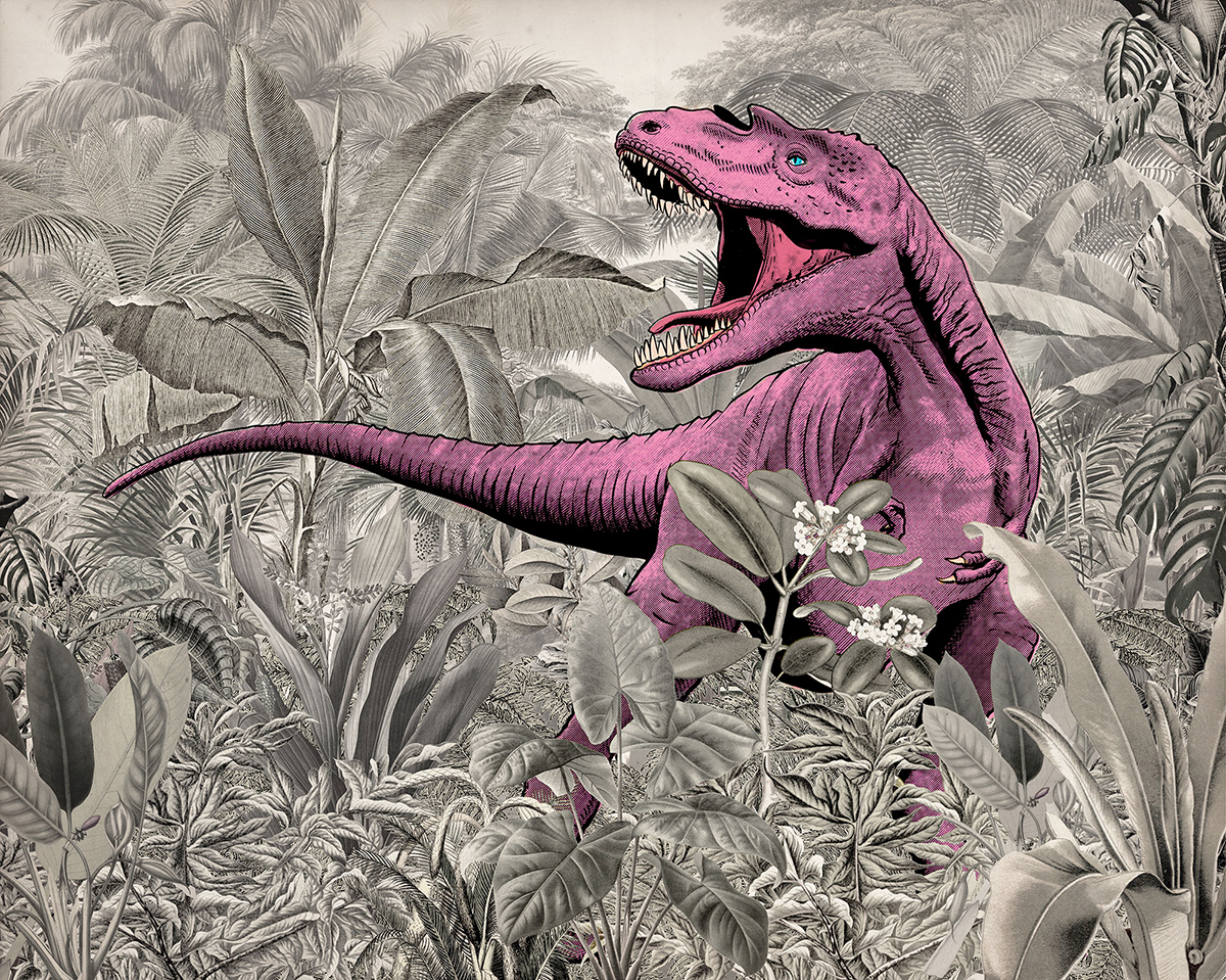 Papier peint panoramique Dinosaure Jungle - Papier Peint Komar Into Adventure