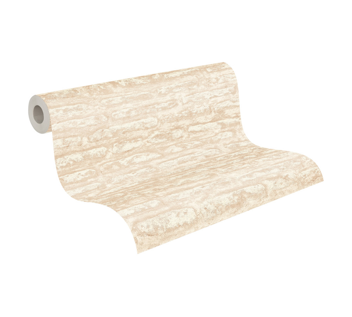 Papier peint Pierre Stone beige - Attractive 2 d'A.S. Création ROLL | Réf. AS-390272