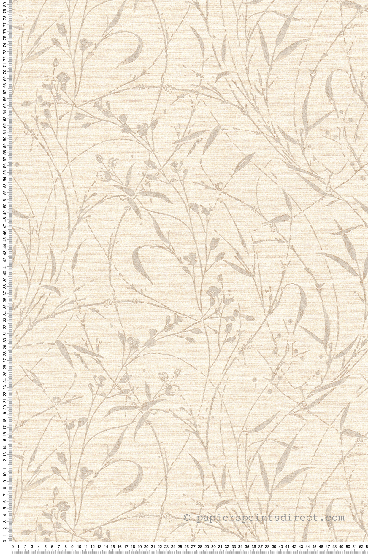 Papier peint Botanique Feuillage beige irisé - Vibes & Styles d'A.S. Création | Réf. AS-790042