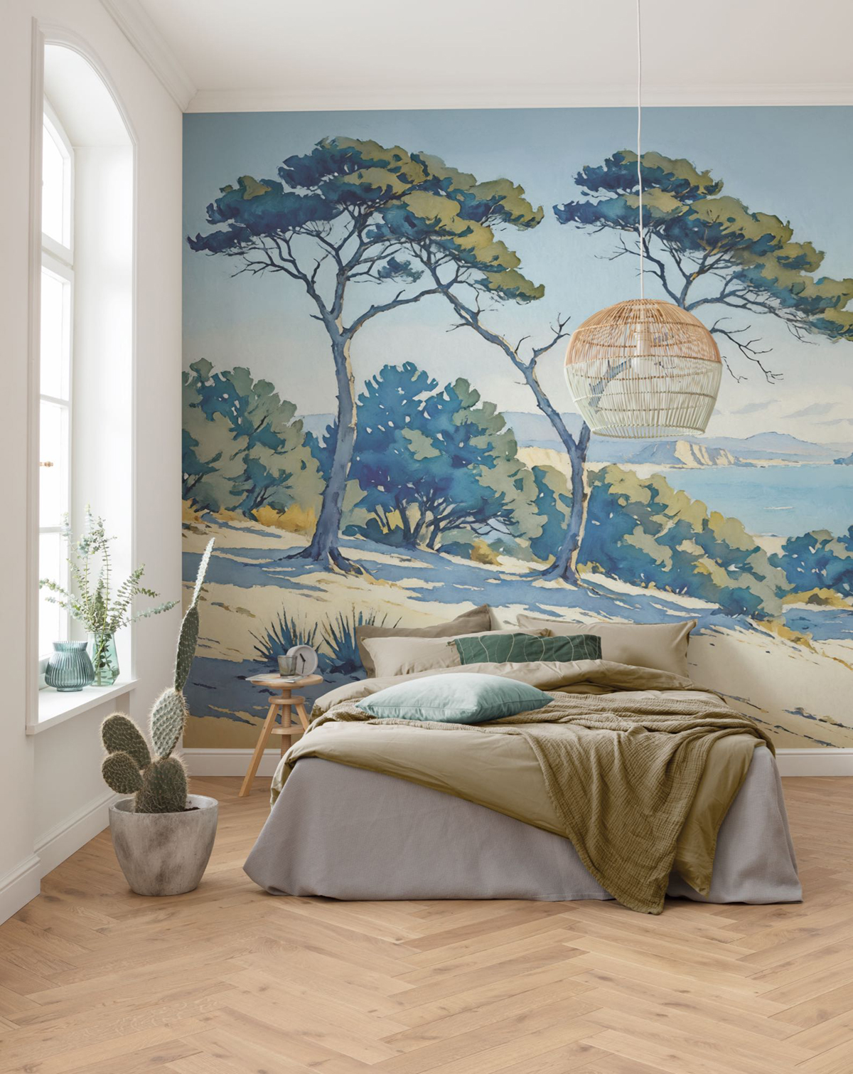 Papier peint panoramique Bord de Mer bleu - Seasons de Komar