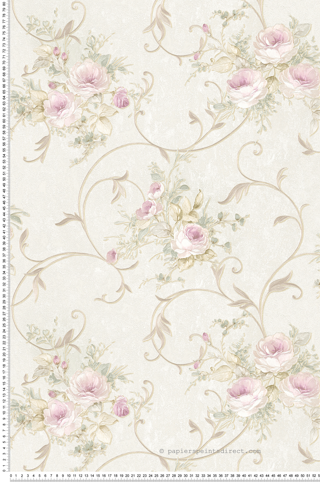 Papier peint Fleurs mauves effet 3D - Romantica 3 et Romantico AS Création | Réf. SP03537