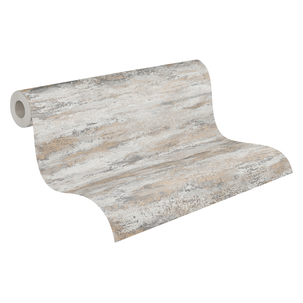 Papier peint Effet Béton Nuage gris doré - Attractive 2 d'A.S. Création AMB4 | Réf. AS-390415