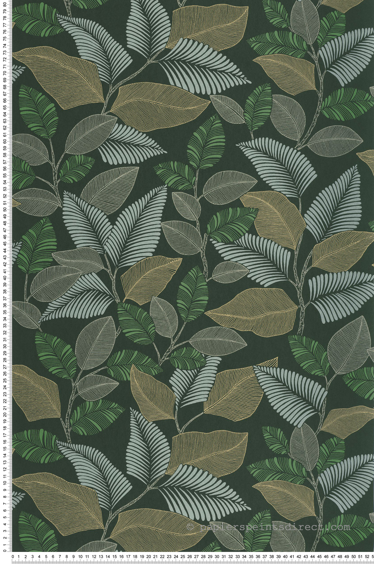 Papier peint Feuillage Paraty vert canopée - Rio de Casadéco | Réf. RIOC201807850