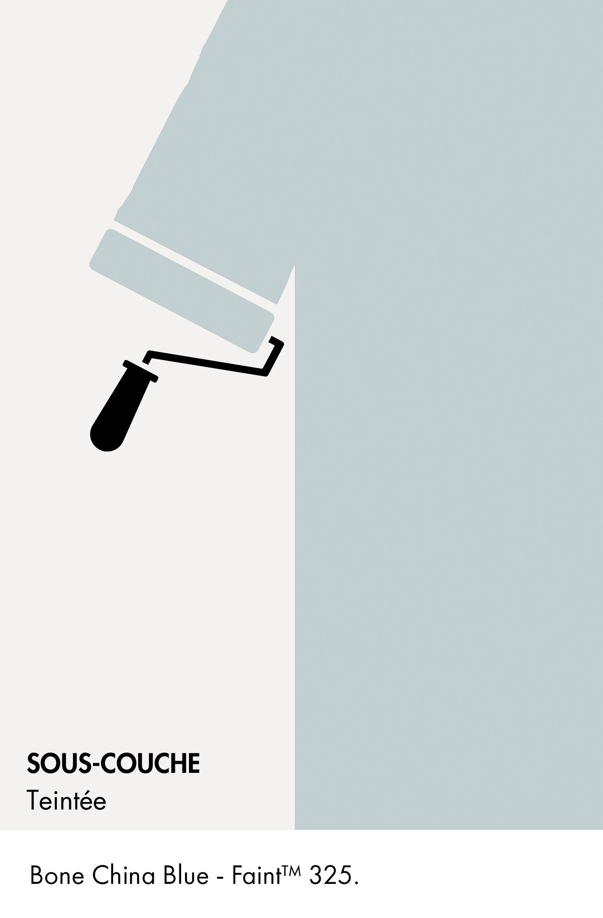 Sous-couche teintée Little Greene Bone China Blue Faint n°325