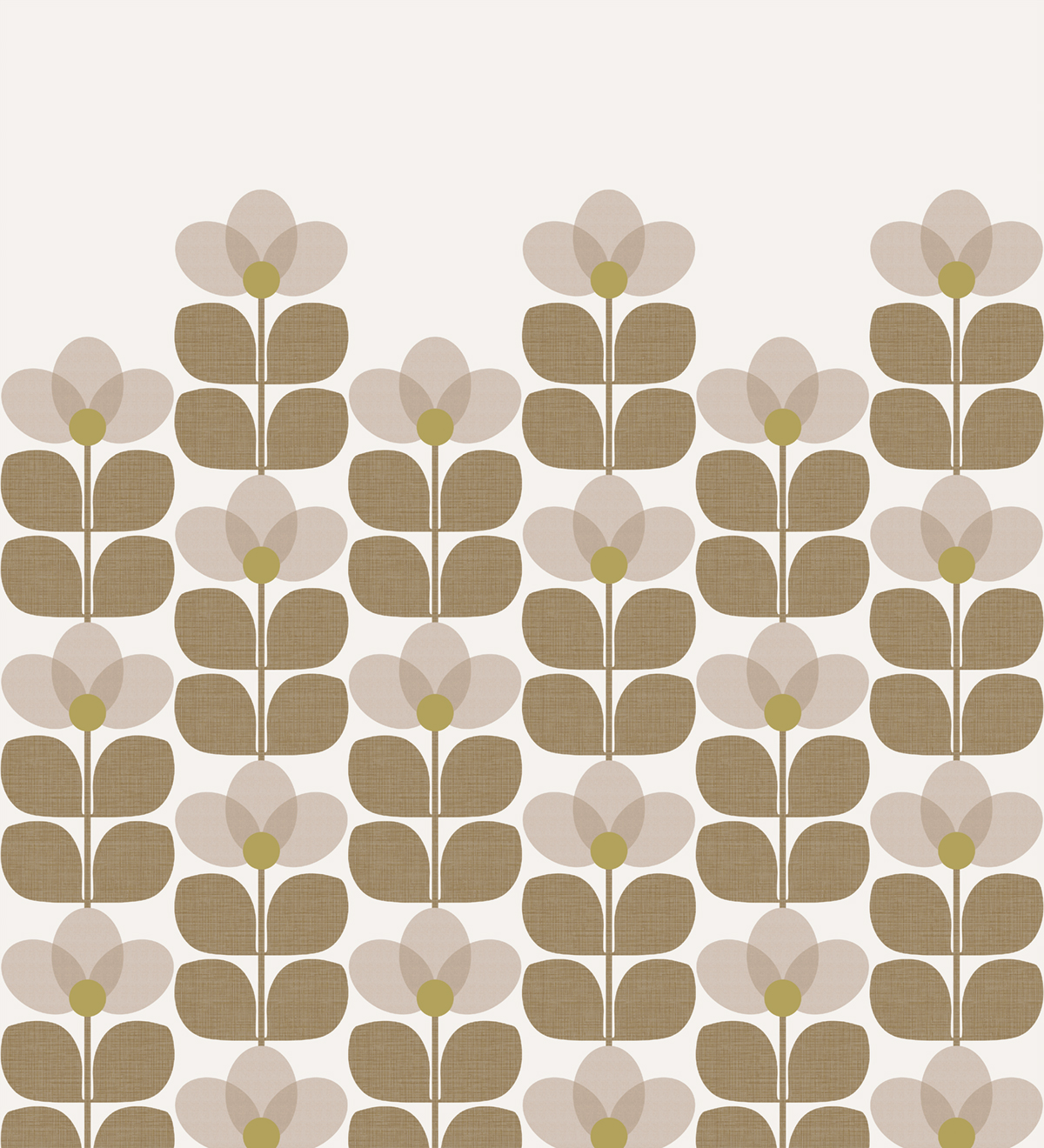 Papier peint panoramique Flower Graphique Naturel A+B - 1/2/3/4/5/6 - Isidore Leroy