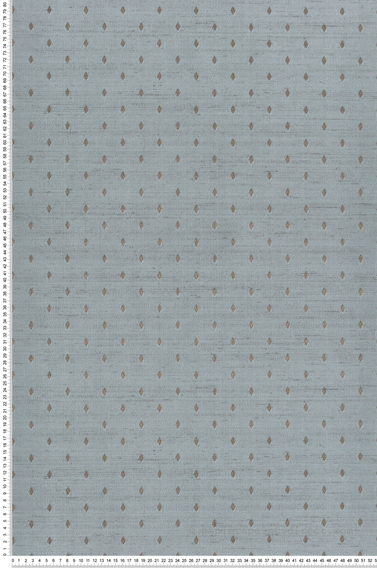 Papier peint Losange Baroque bleu doux irisé - Opera de Montecolino | Réf. MC-OP33356