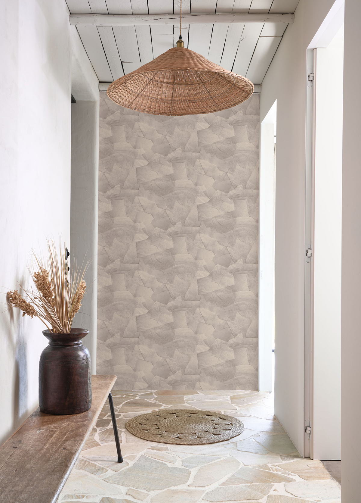 Papier peint Collage Papier Colle grège - Papercraft de Casadéco | Réf. PAPC89631414