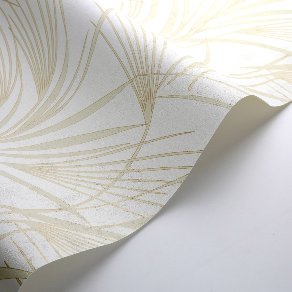 Papier peint Herbe Samarra vert amande doré - Babylone de Casadéco AMB5| Réf. BBLN89726028