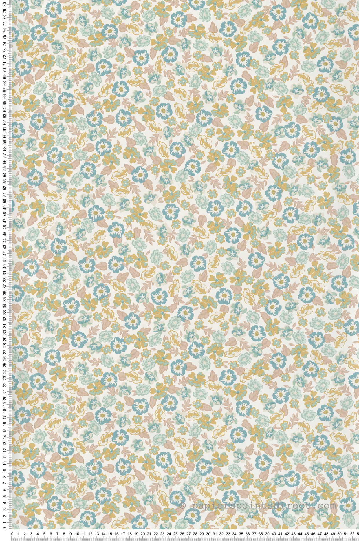 Papier peint Fleur Liberty Funny pastel - Happy Therapy de Casélio | Réf. HTH104100425