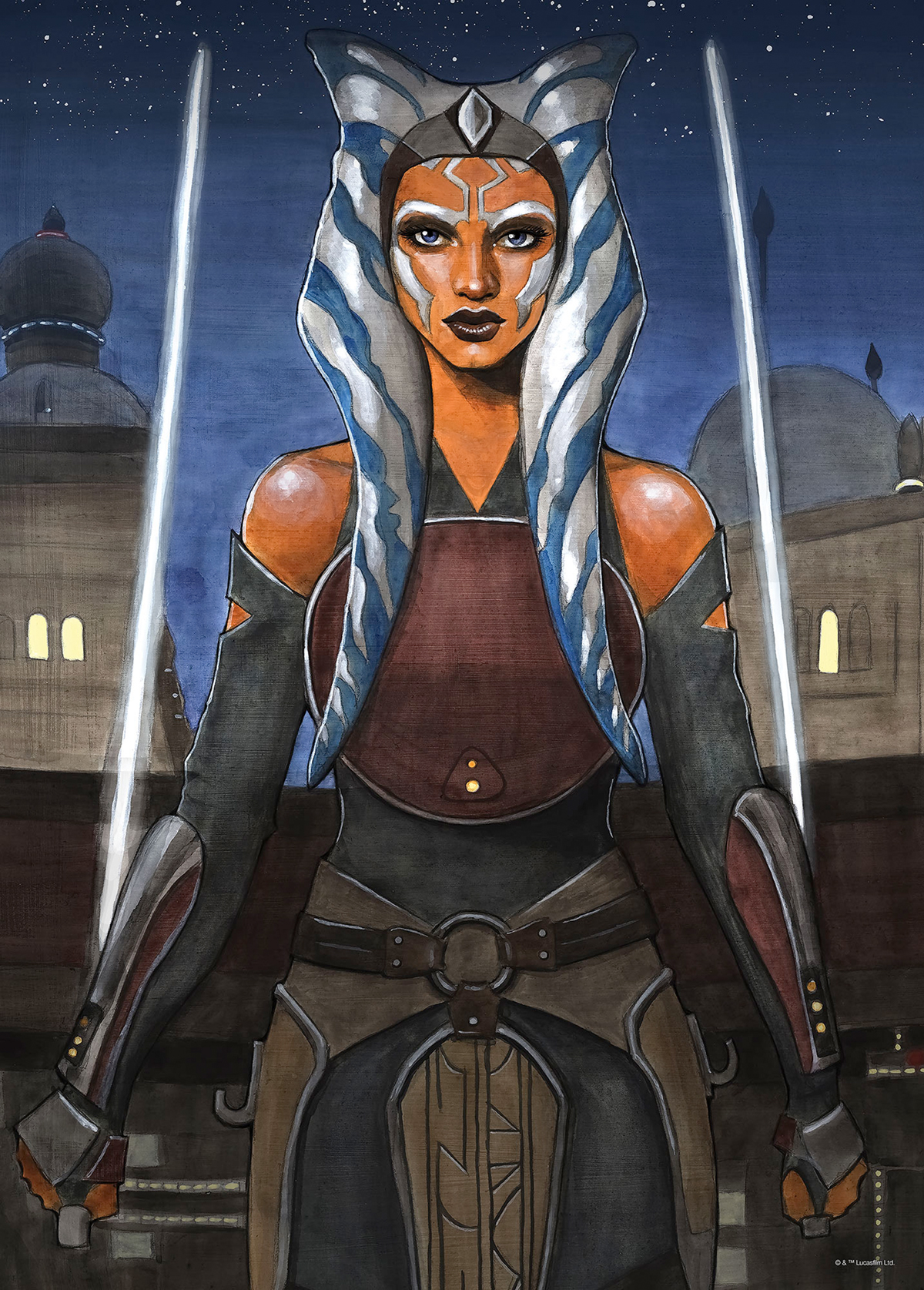 Affiche enfant Ahsoka Star Wars - Affiche décorative Komar Into Wonderland
